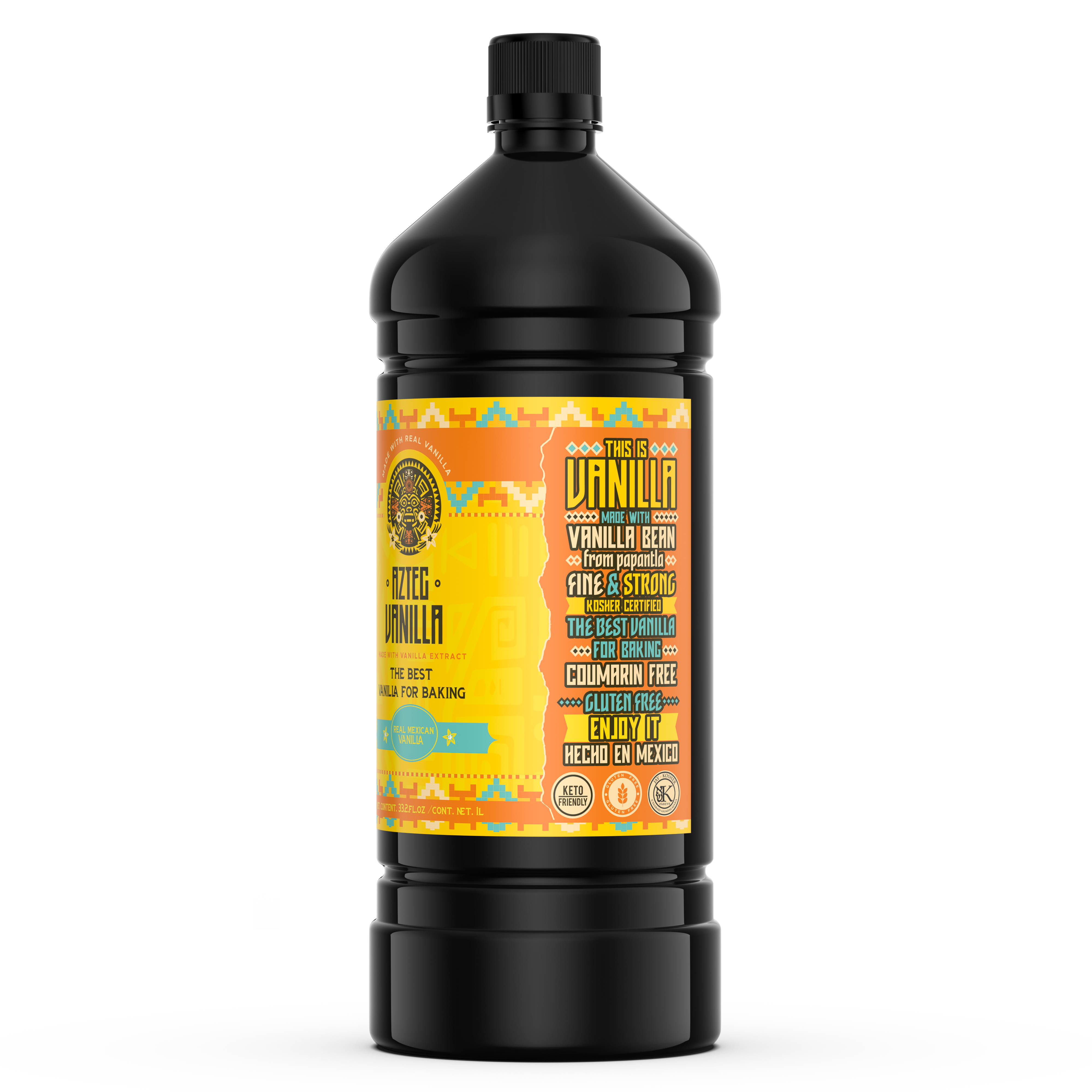 Aztec Vanilla - Wholesale Vanilla/Fruit Extract - Mexican Vanilla Extract - 1 Liter Dark & Bold2
