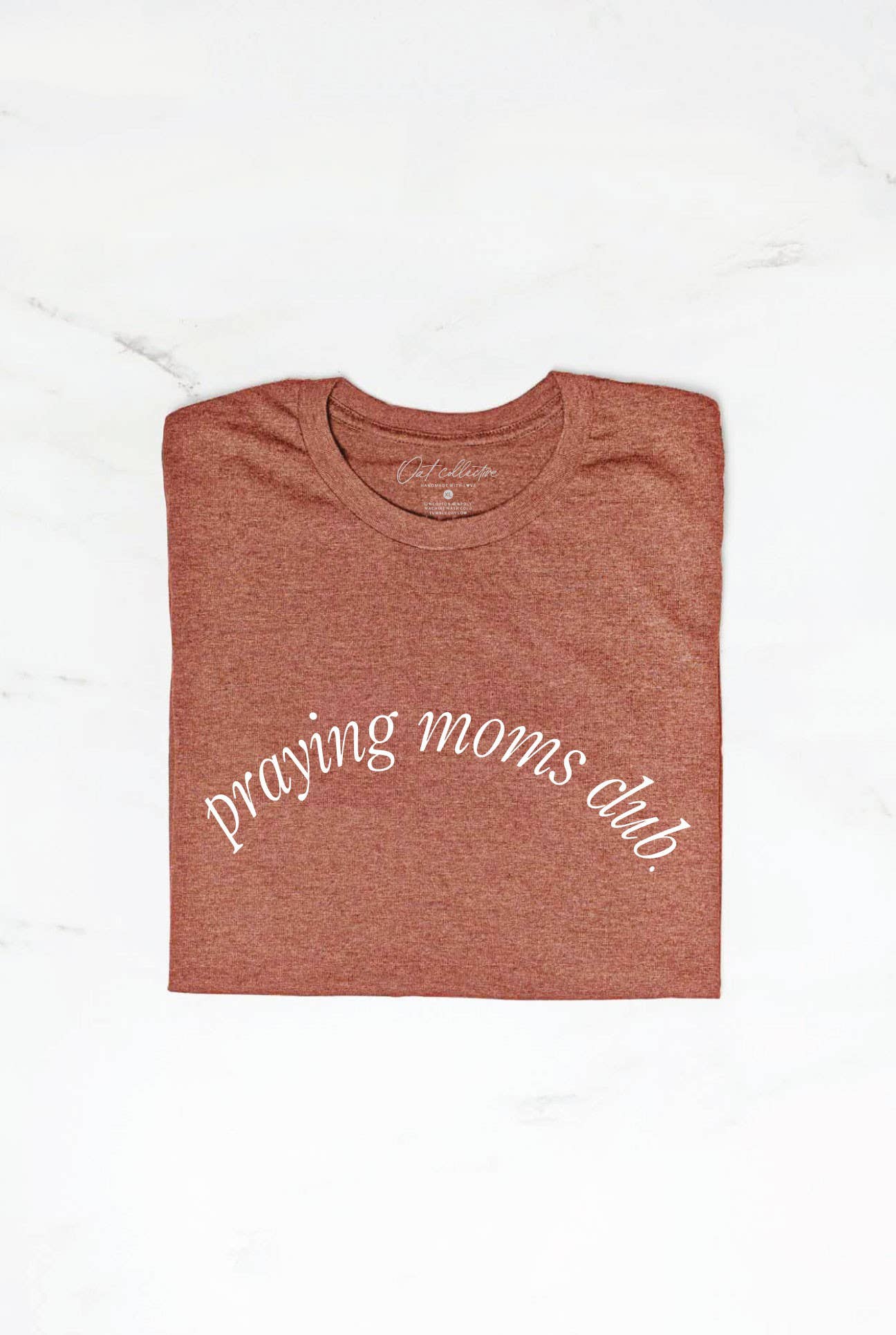 OAT COLLECTIVE - Wholesale Screen Printed T-Shirt - Women's - PRAYING MOMS CLUB  Graphic T-Shirt6