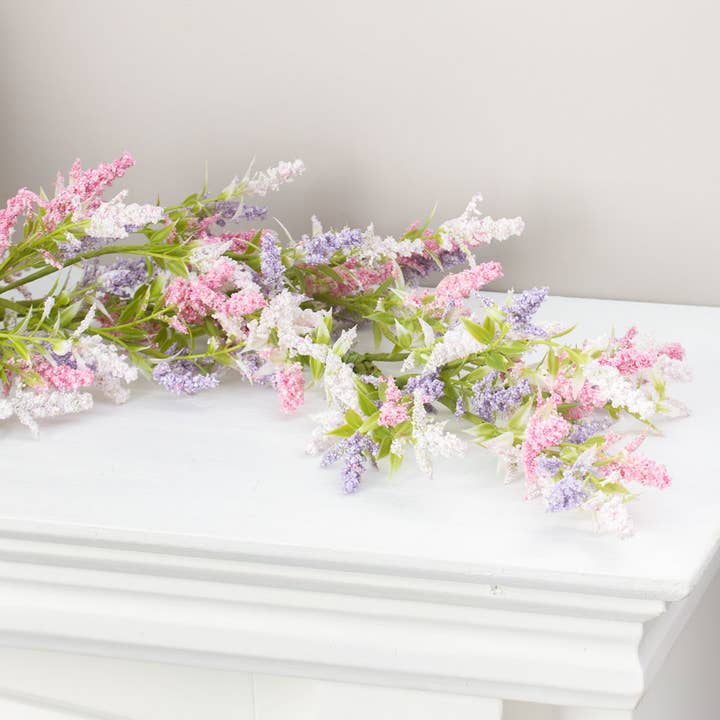 Factory Direct Craft - Wholesale Artificial Flowers - 60 inches Artificial Lavender Table Runner Mantle Garland