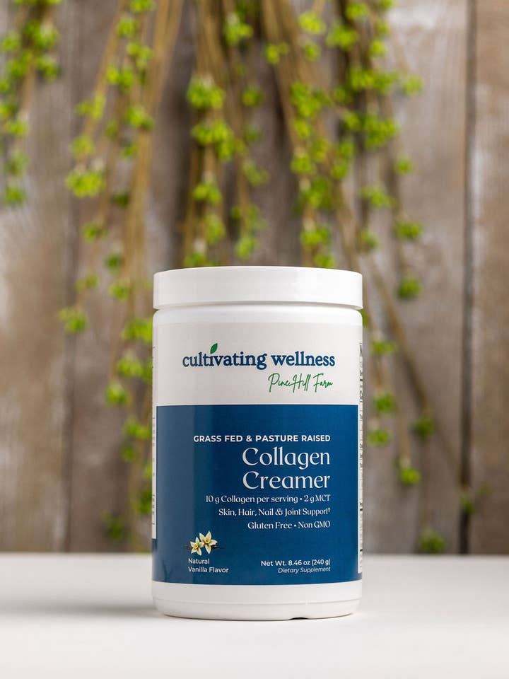 Collagen Creamer Peptides, Natural Vanilla for wholesale by Cultivating Wellness by Pine Hill Farm