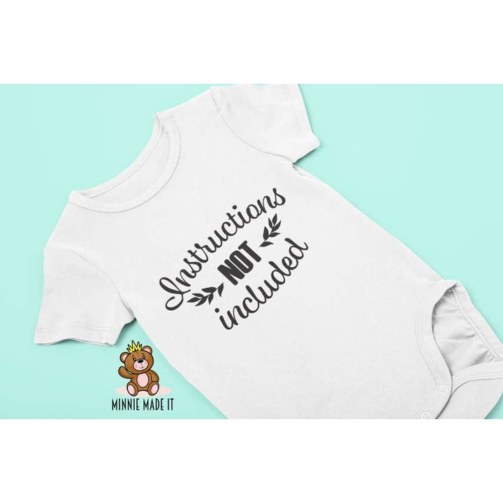 Instruktioner Ikke Inkluderet Baby Onesie for engroshandel hos Minnie Made It