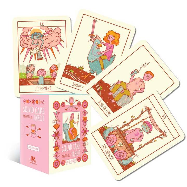 Simon & Schuster - Wholesale Tarot Cards - Squid Cake Marseille Tarot by Jess Rollar