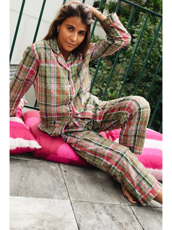 GERMAINE DES PRES - Wholesale Sleepwear Set - Women's - Camille Madras pajamas2
