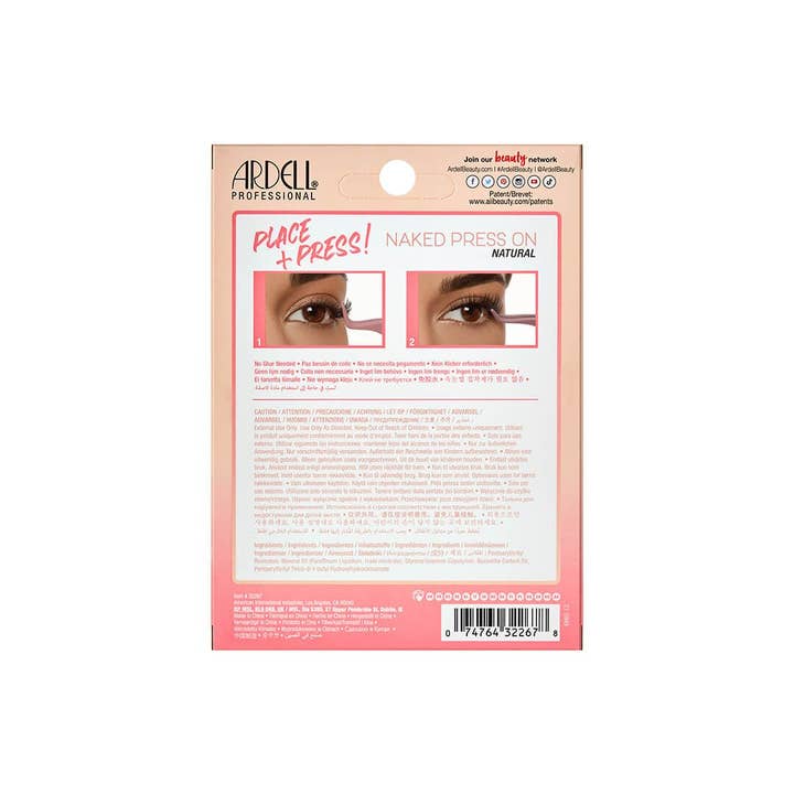 Ardell, Gigi and Hollywood Fashion Secrets - Wholesale False/Fake Eyelashes - Naked 30 Pre-glued Press On Underlash Extensions - Natural