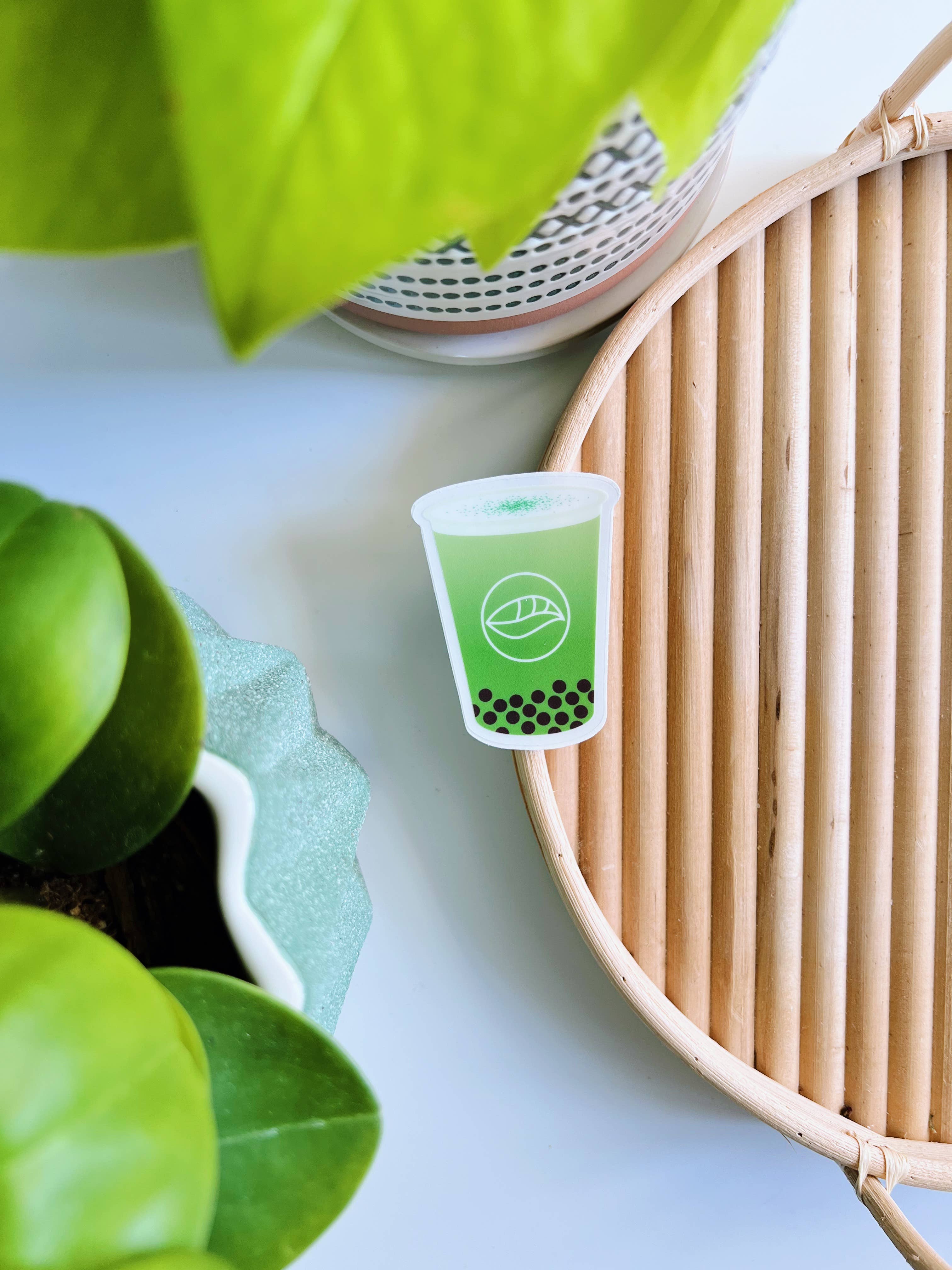 Matcha Paper Co. - Wholesale Sticker - Gradient Boba Clear Vinyl Stickers1