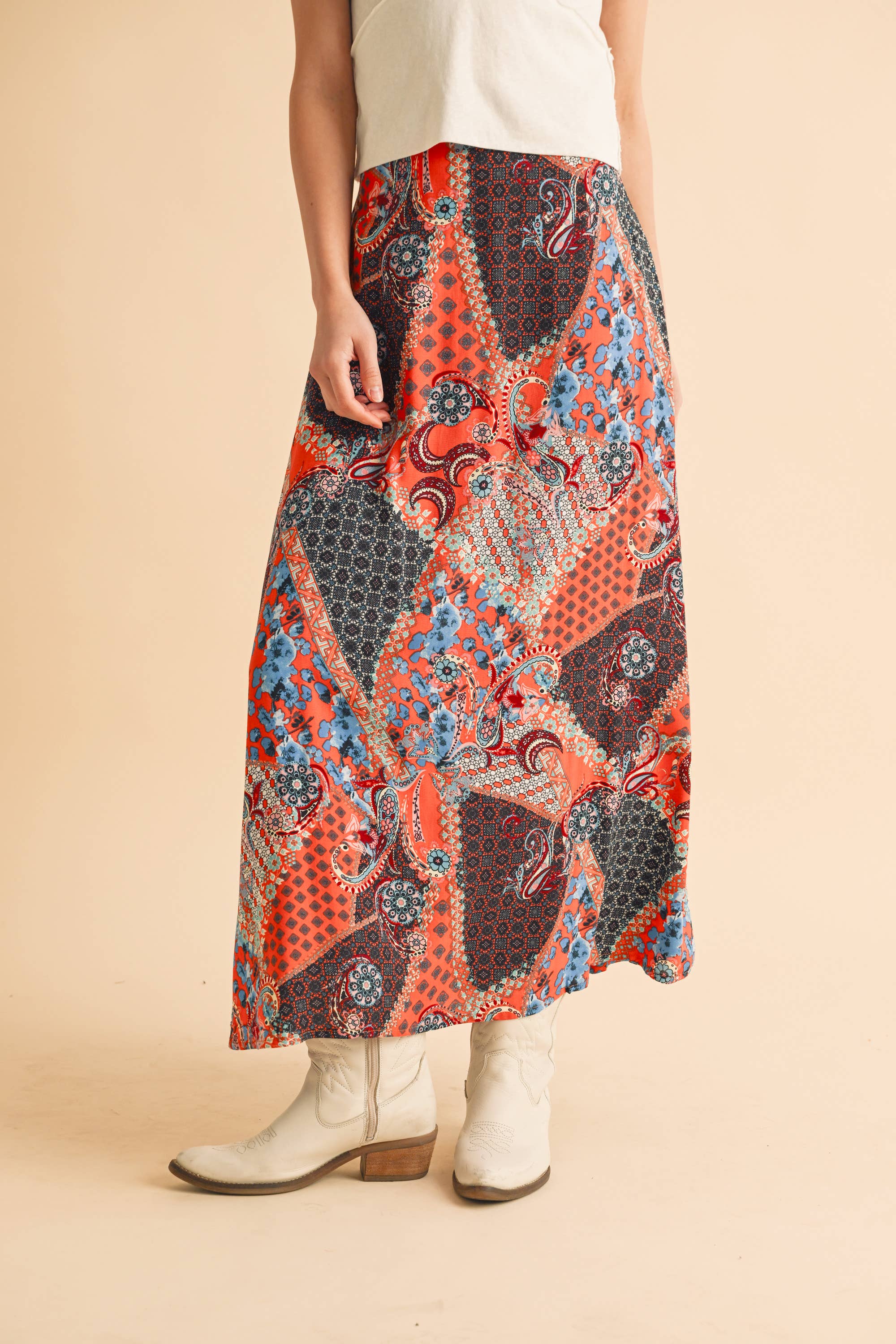 AEMI + CO - Wholesale Skirt - Women's - 773DN Bradyn Print Skirt 66