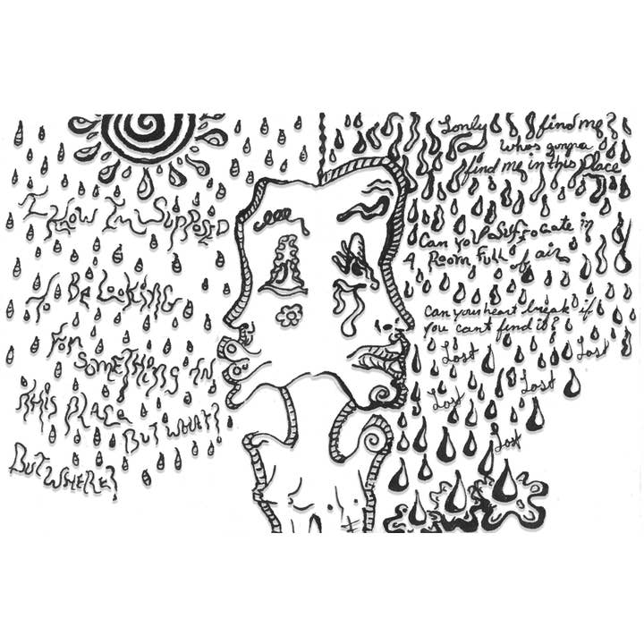 Rain Print for wholesale by All Seeing Studios