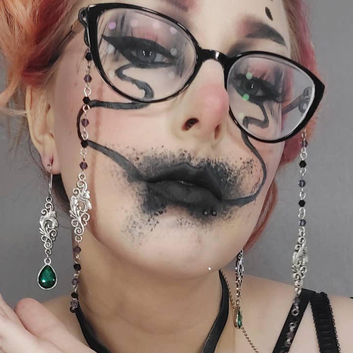 Filigraan roestvrijstalen kralen glazen ketting voor wholesale door Ayame Designs