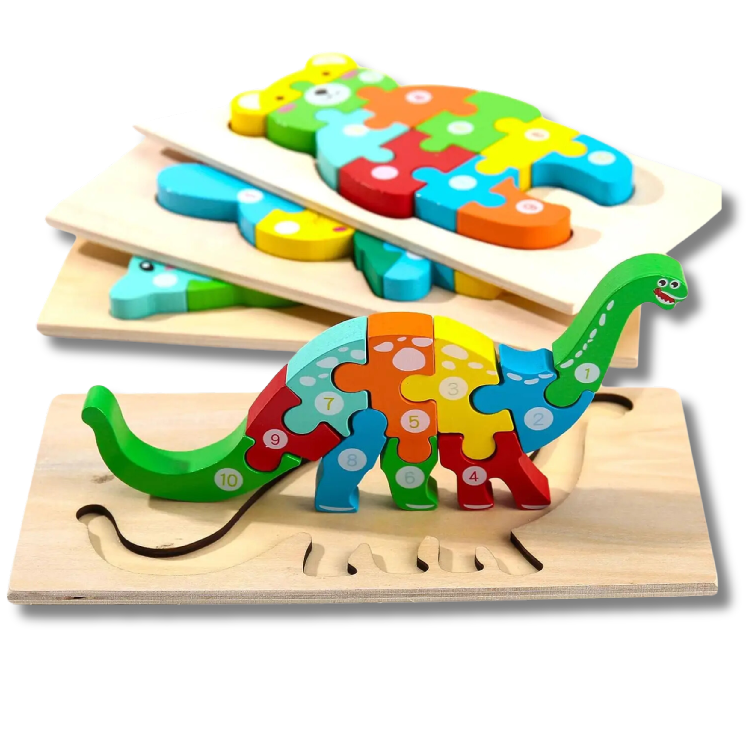 JSBlueRidge Toys - Wholesale Puzzle - Kids - Montessori Jigsaw Wooden Puzzles Kids Toy- Assorted1