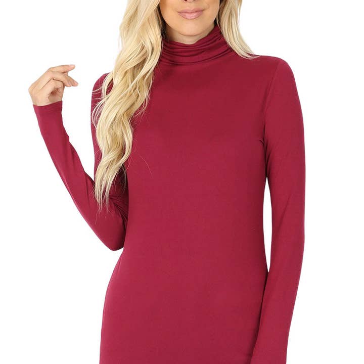 Fibre brossée - Col roulé à manches longues 2055 pour la vente par The Magic Scarf Company