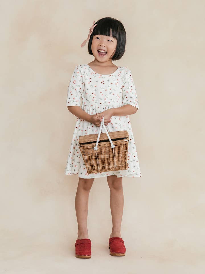 Loocsy LLC - Wholesale Dress - Kids - Sweet Pea Floral Scoop Neck Dress