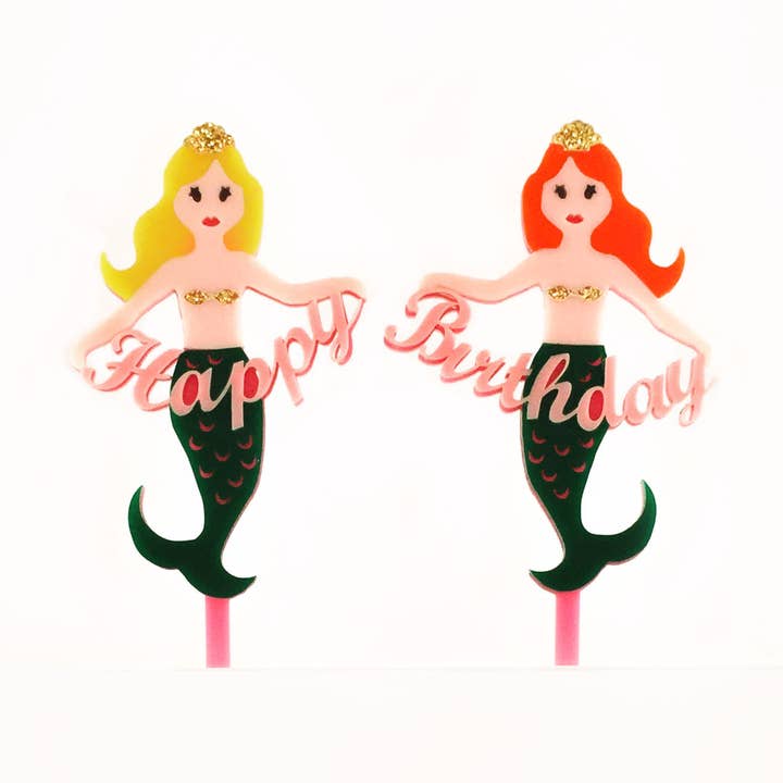 Eleanor Moss Studio - Wholesale Cake/Cupcake Topper - Mermaids0
