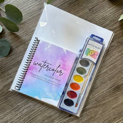 Ink + Splash - Wholesale Coloring Book - Adult - Water Coloring Book