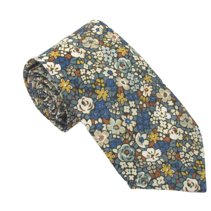 Emma Louise Cotton Tie Made with Liberty Fabric for wholesale by Cecil Jones
