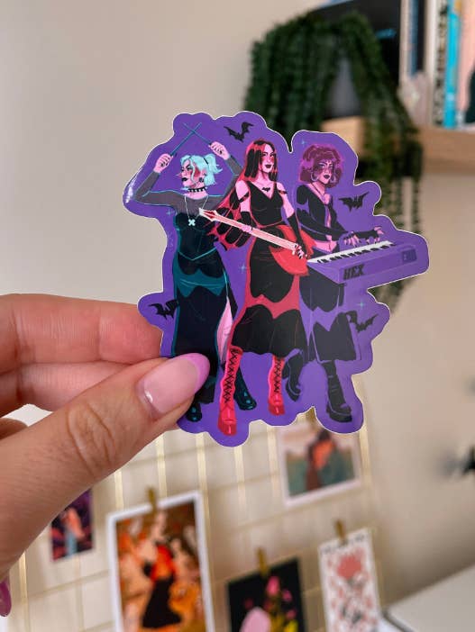 Hex Girls Sticker for wholesale by Brittany Keller Art
