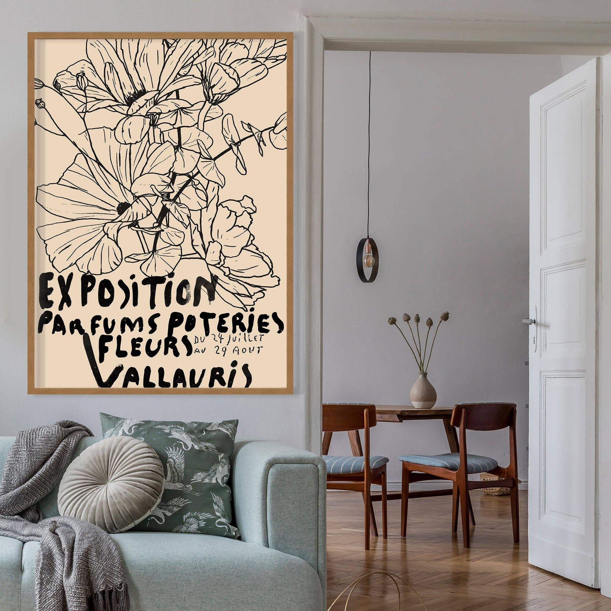 Ink & Drop - Wholesale Art Print - Van Gogh Exposition Floral Line Art Print2