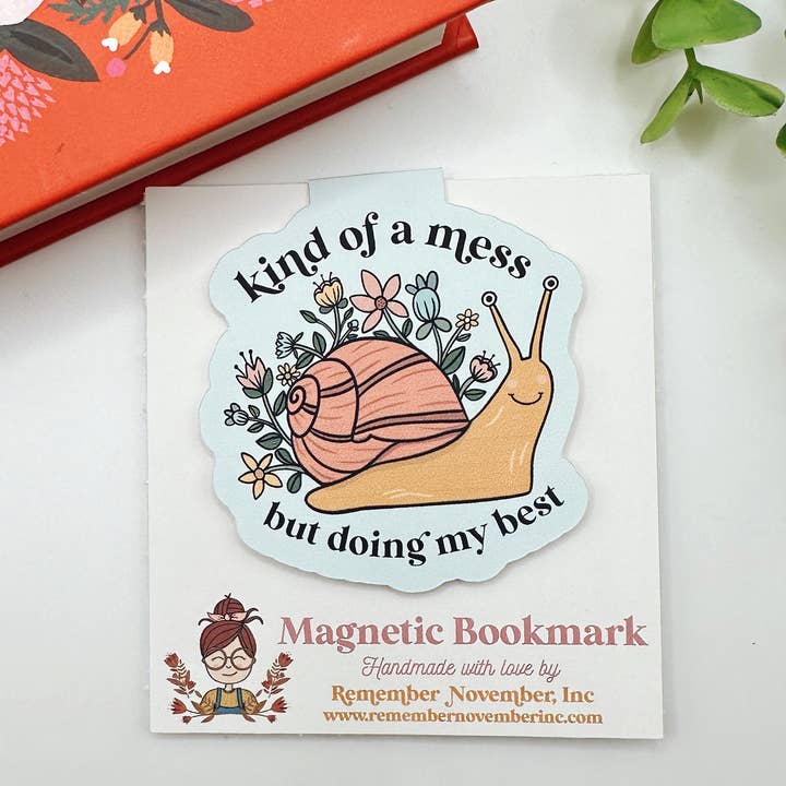 Snail Magnetic Bookmark for wholesale by Remember November, Inc