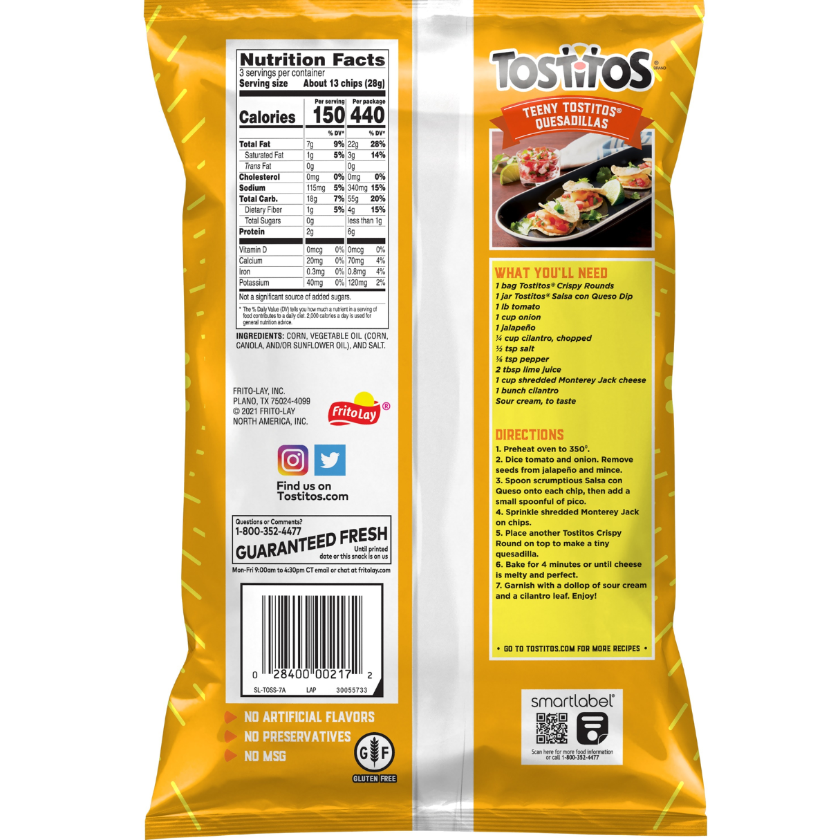 I Got Your Candy – wholesale Crisps – Tostitos Tortilla Chips Round 3oz - 28ct2