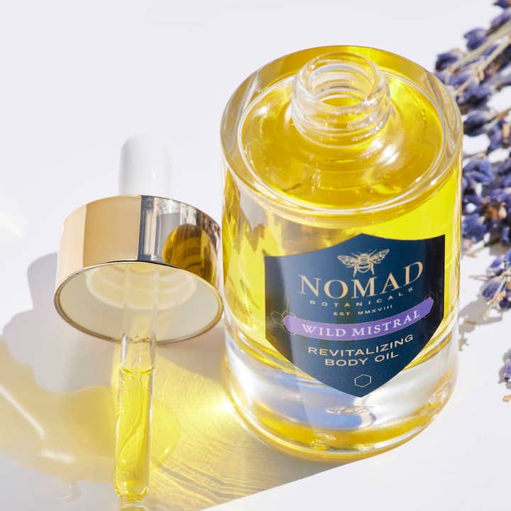 Wild Mistral Revitalizing Body Oil for wholesale by Nomad Botanicals