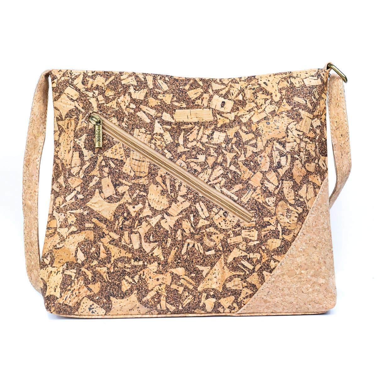 Meninas Bonitas Cork - Wholesale Crossbody Bag - Women's - Natural Cork Women’s Crossbody Bag BAG-23390