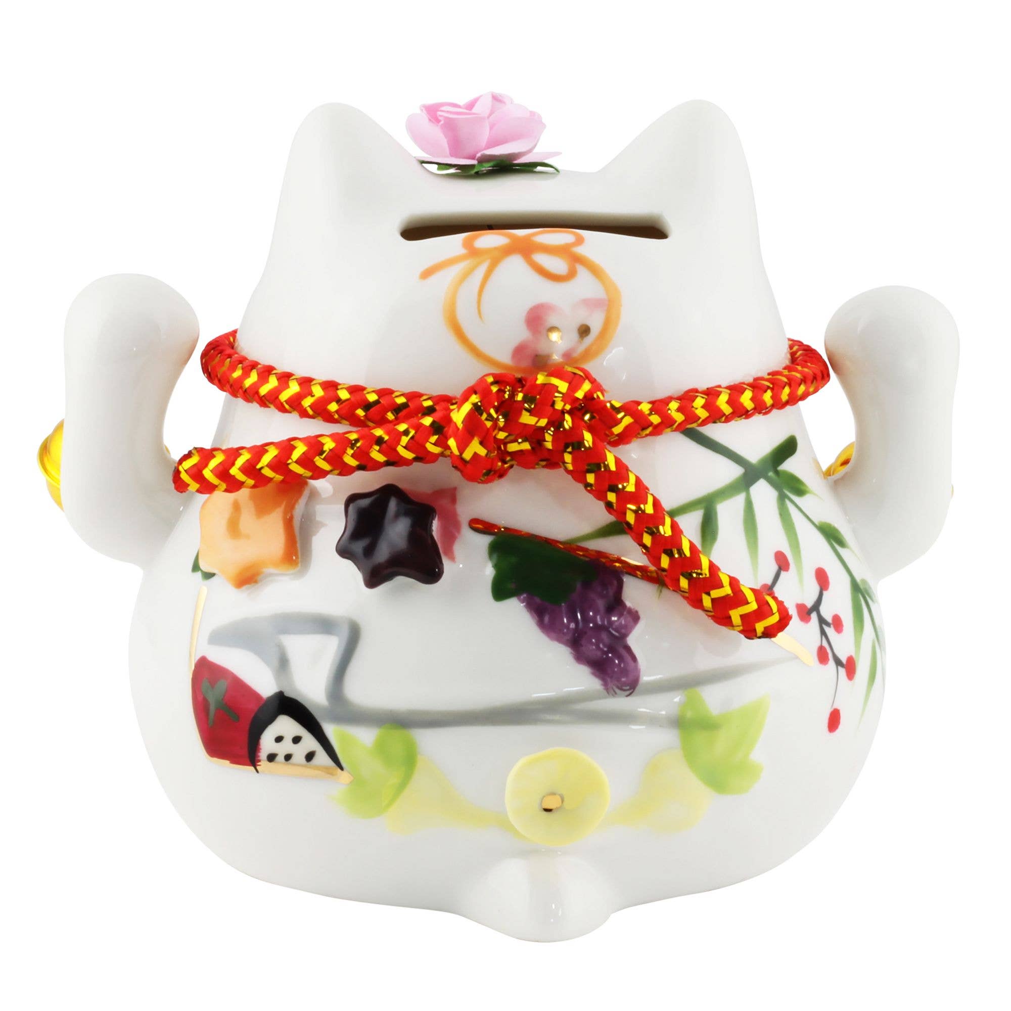 Tribal Trade GmbH - Wholesale Decorative Figurine - Ceramic Money Box Porcelain Maneki-Neko Lucky Cat 042