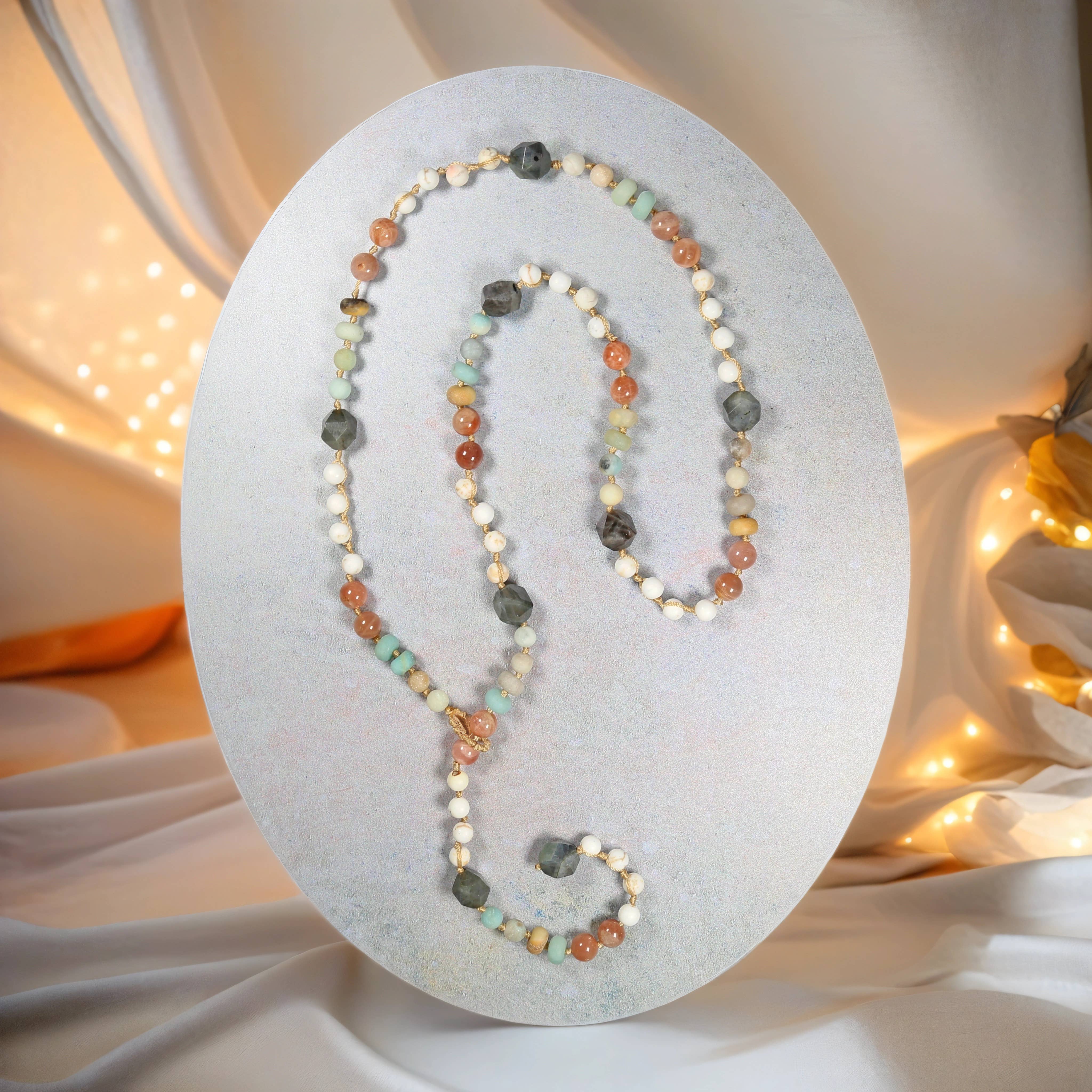 IST Jewelry – wholesale Y-ringat halsband – Flera sten knutna Y eller Lariat halsband4