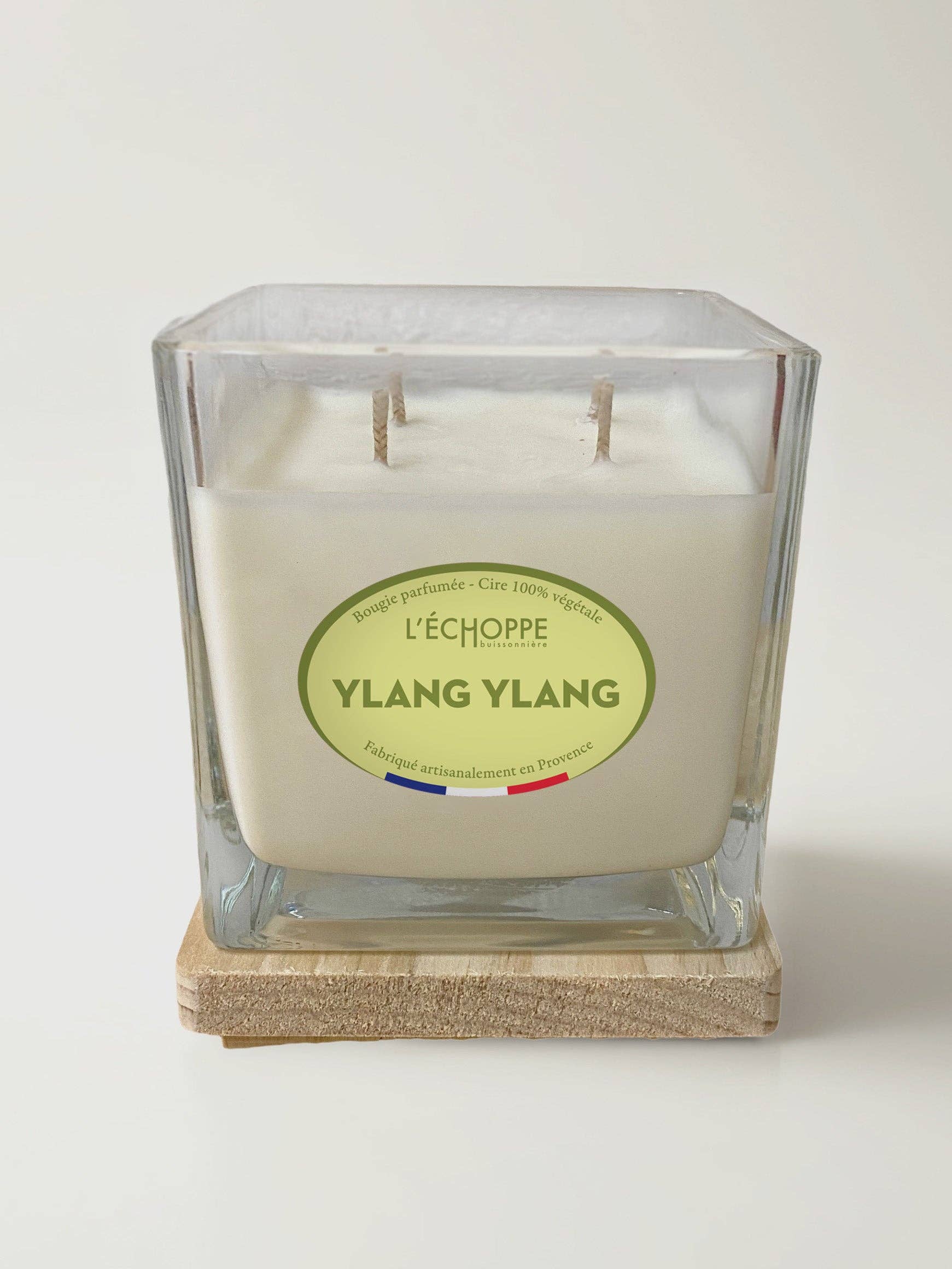 L'Échoppe Buissonnière – Großhandel Kerze im Glas / gefüllte Kerze – Ylang Ylang - Duftkerze 400g3