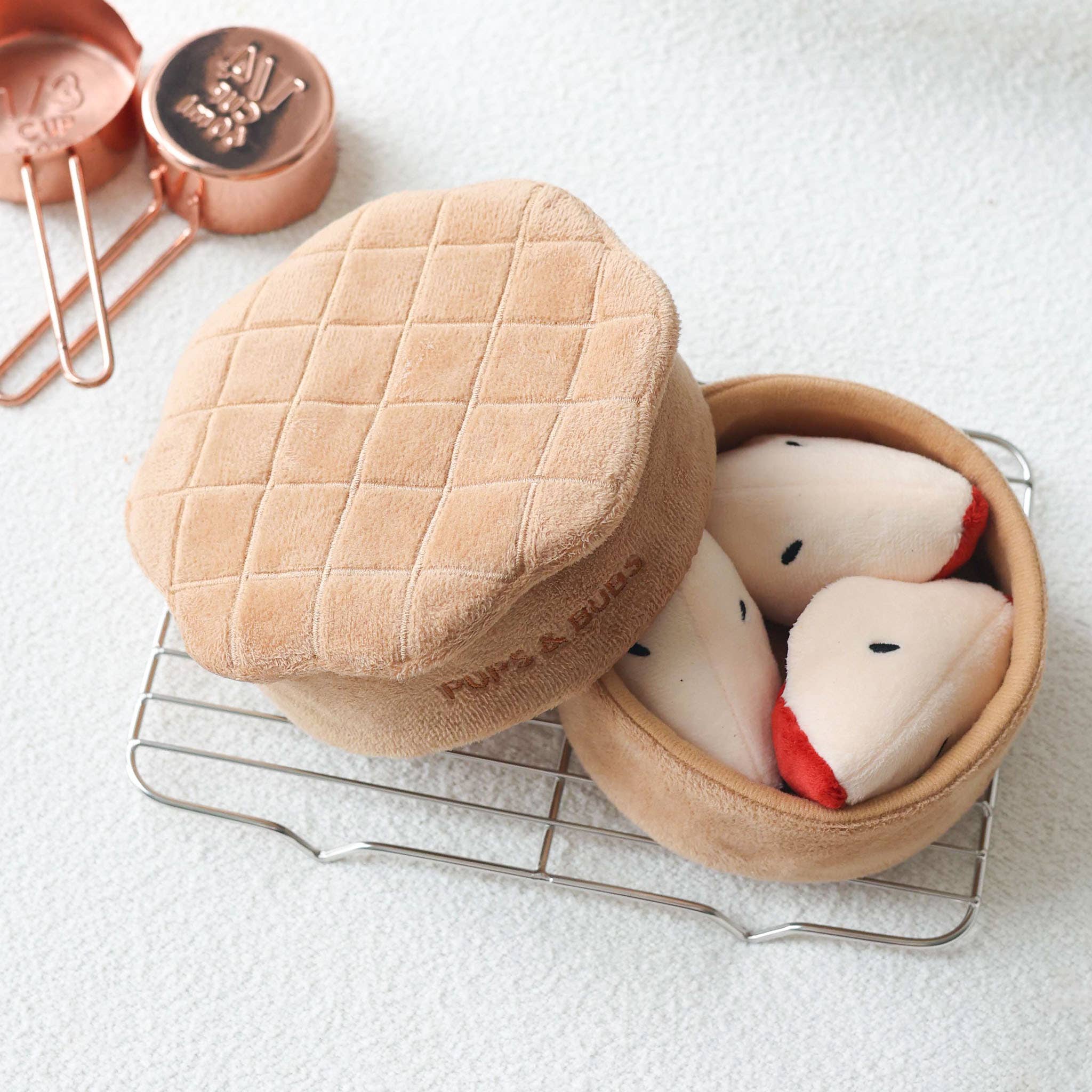 Pups & Bubs - Wholesale Pet Plush Toy - Dog - Apple Pie Nosework Toy10