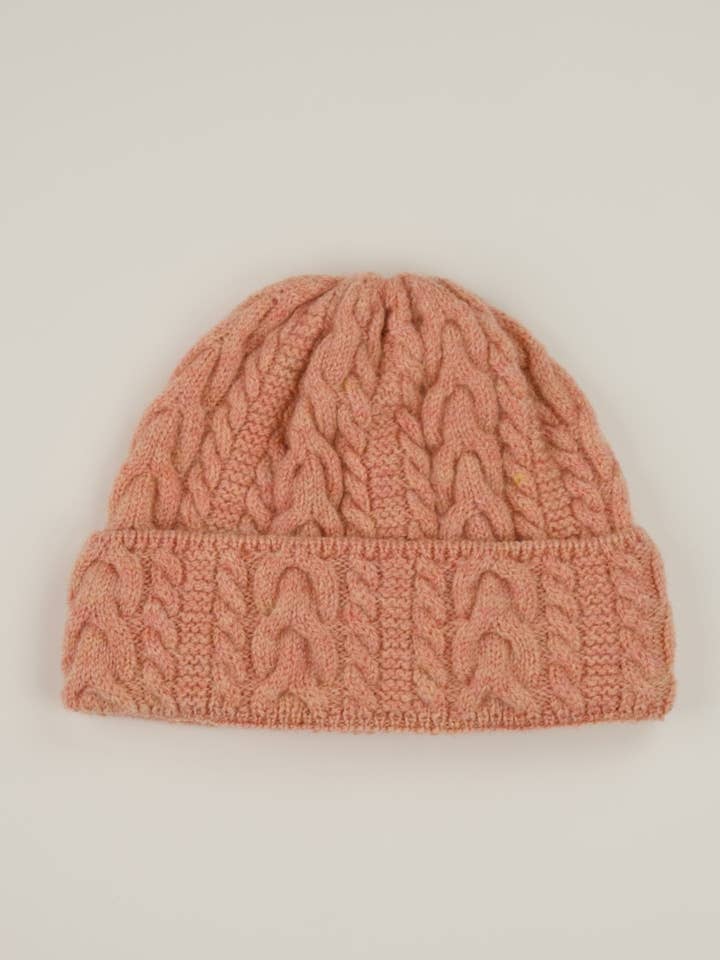 Merino - Chapeau Abbey - Sorbet pour la vente par Origin Knitwear