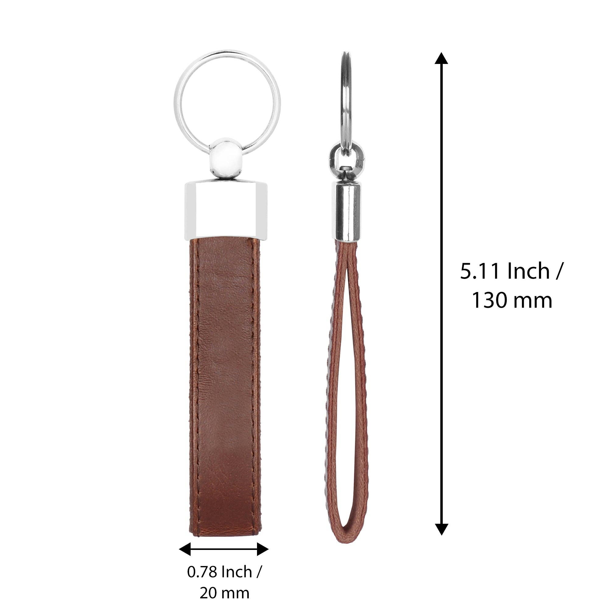 Londo – Porta-chaves - Unissexo por atacado – Porta-chaves Personalizados em Couro - (Pack de 3) Porta-chaves em Couro Personalizados, Porta-chaves Elegantes Gravados com Anéis Resistentes para Chaves16