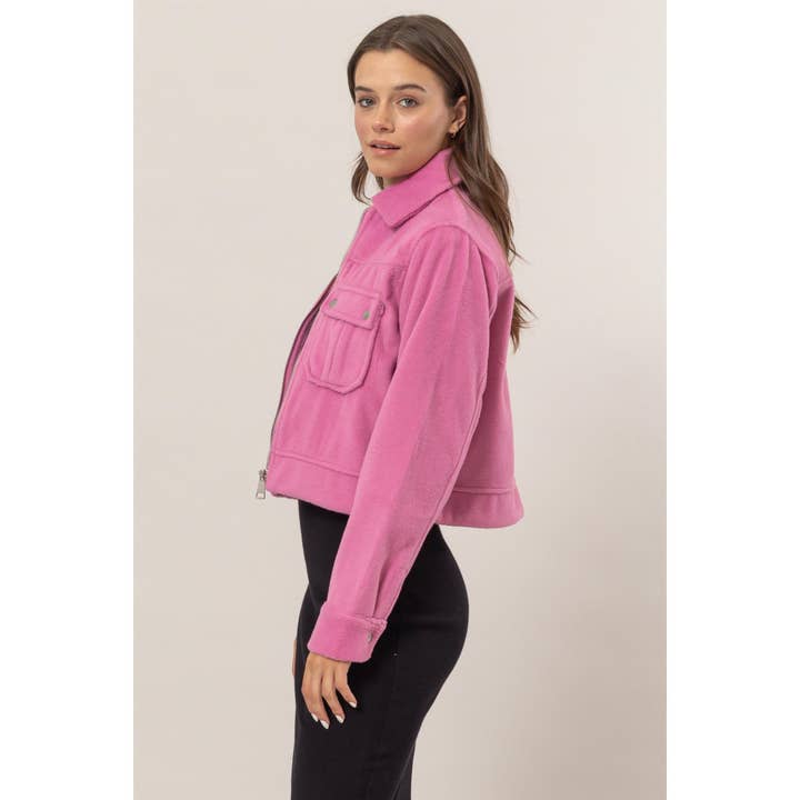HYFVE - Wholesale Jacket - Women's - Wool-Like Brushed Short Jacket2