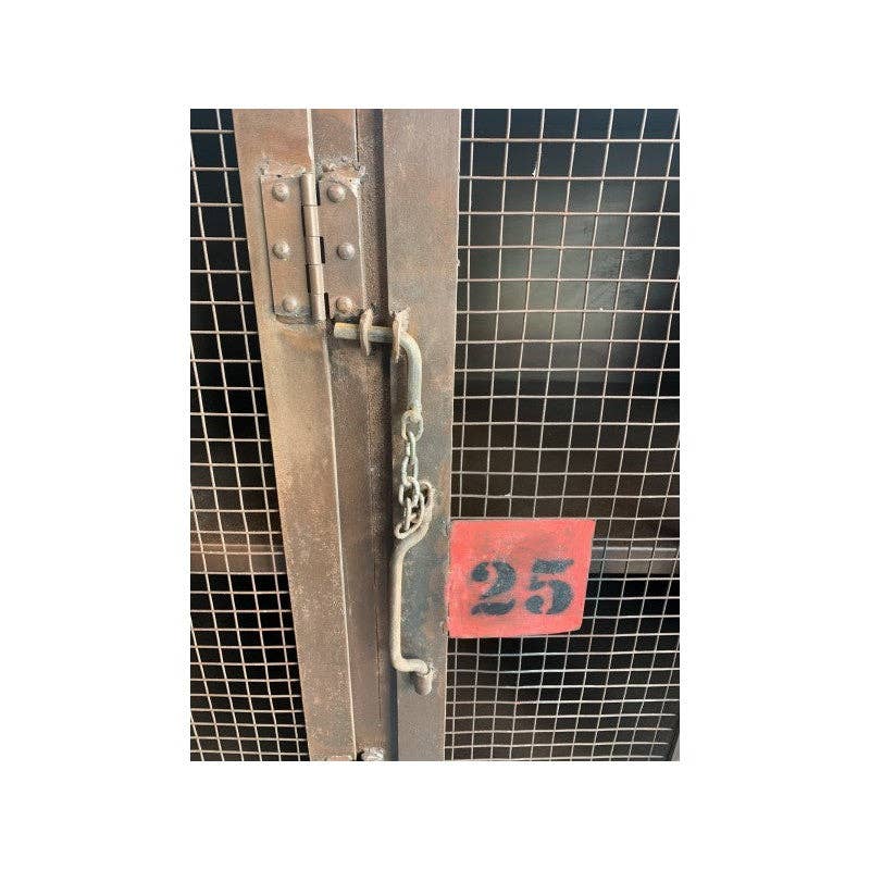 Paloma Black (Casa Natura Design, S.L.) - Wholesale Cabinet - Metal Cabinet 4 Doors 8 Shelves Retro Mesh Doors With7