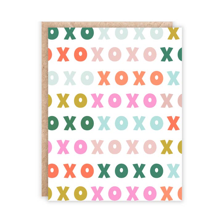 Jolly Rae - Wholesale Love Card - XOXO Patterned Card0