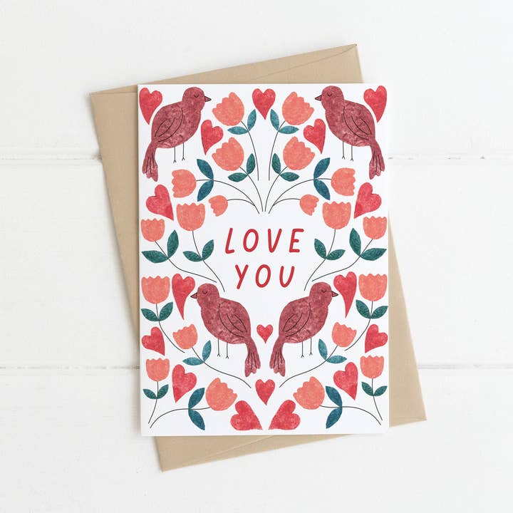 Love You | Greeting Card | Socially Conscious for wholesale by Made by a Potato