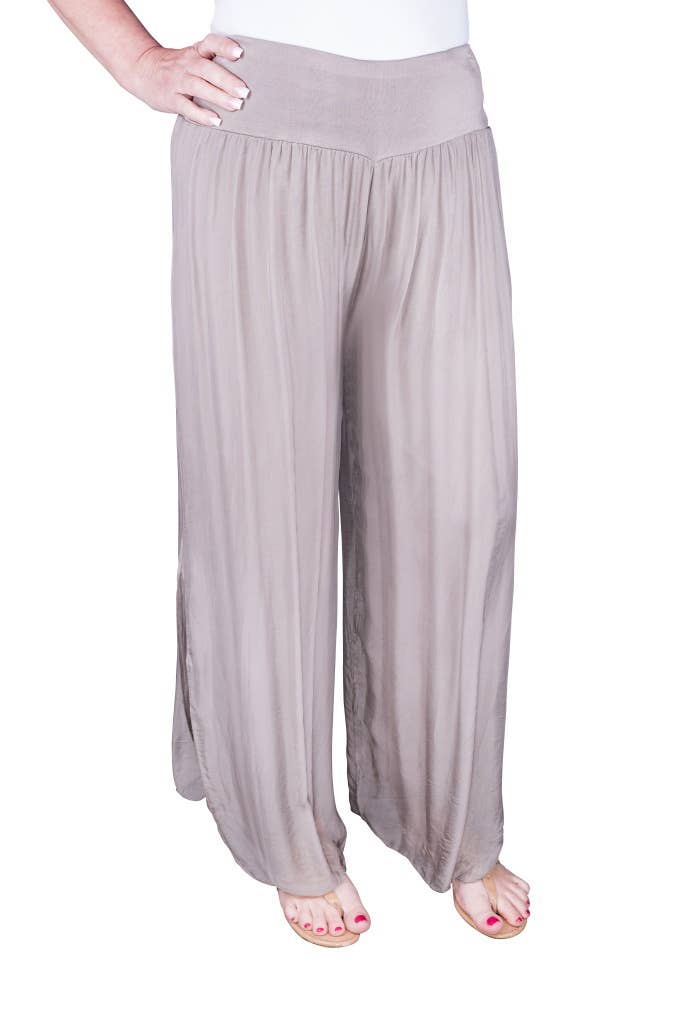 TINA Stephens Italy/Tees By Tina - Wholesale Pants - Women's - Eva Silk Side Slit Pant (PL206)10