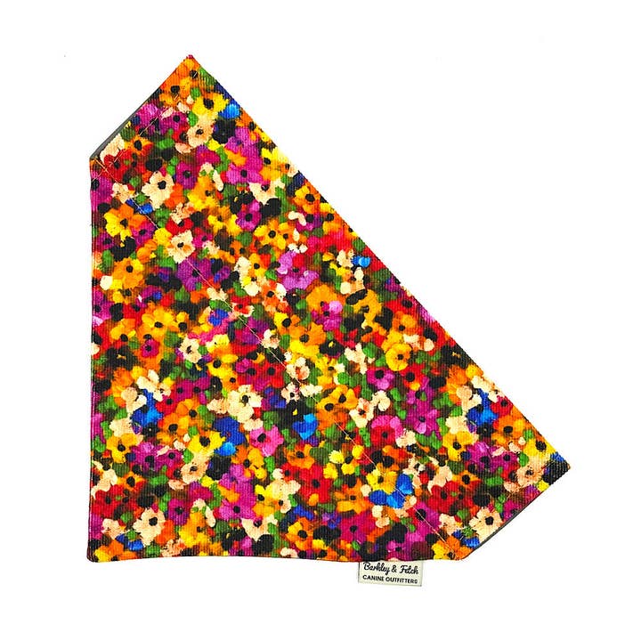 Fleury Blur Corduroy Dog Bandana for wholesale by Barkley and Fetch