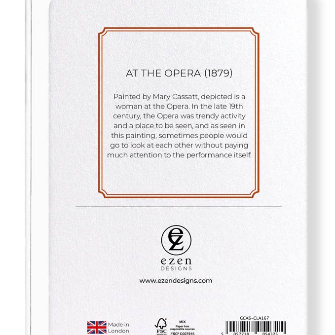Ezen Trade - Wholesale Everyday Greeting Card - AT THE OPERA (1879): Greeting Card1