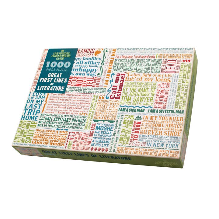 Unemployed Philosophers Guild - Wholesale Puzzle - Adult - First Lines of Literature Puzzle2