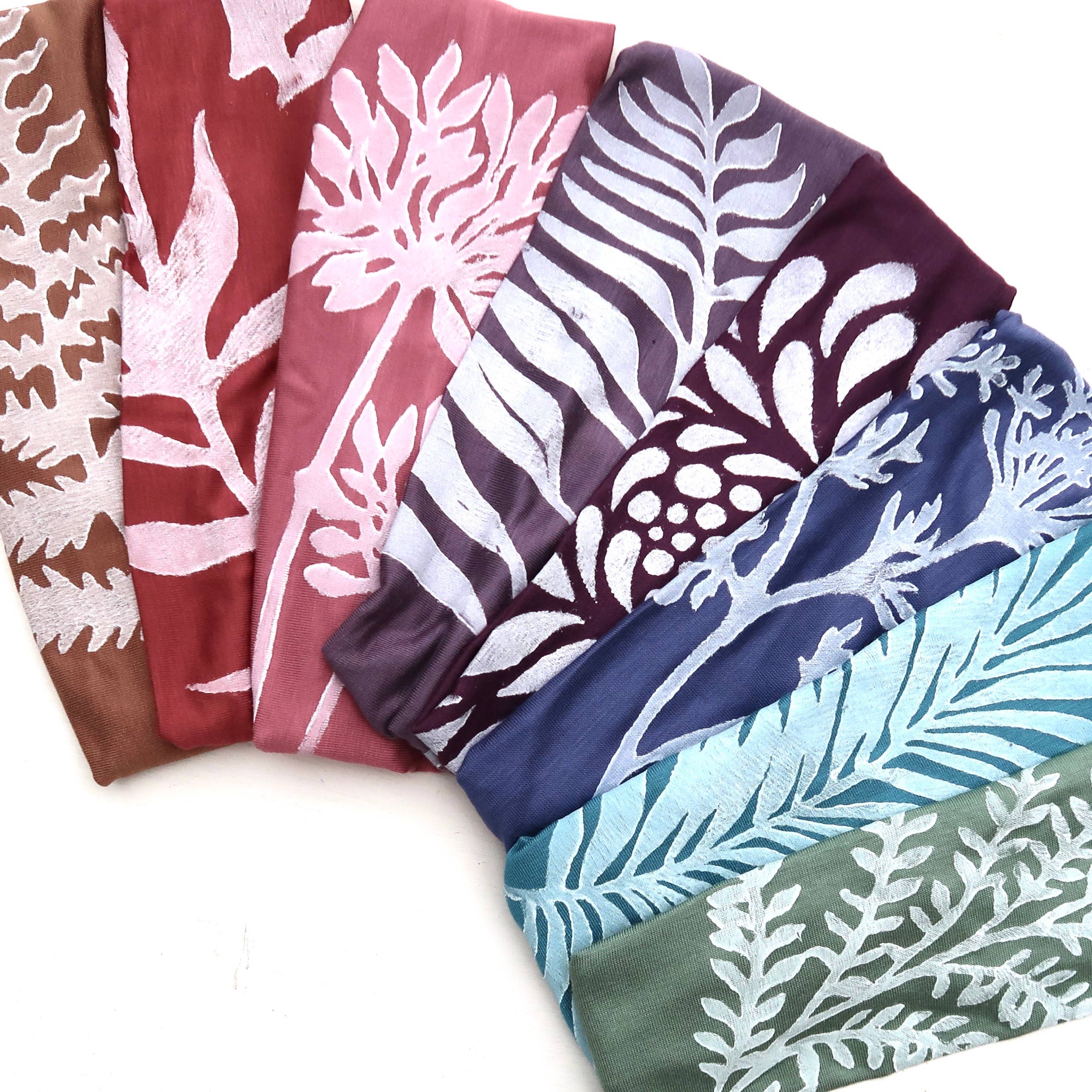 Windsparrow Studio - Vente Bandeau – femme - Collection Bandeau Botanical (encre blanche)9