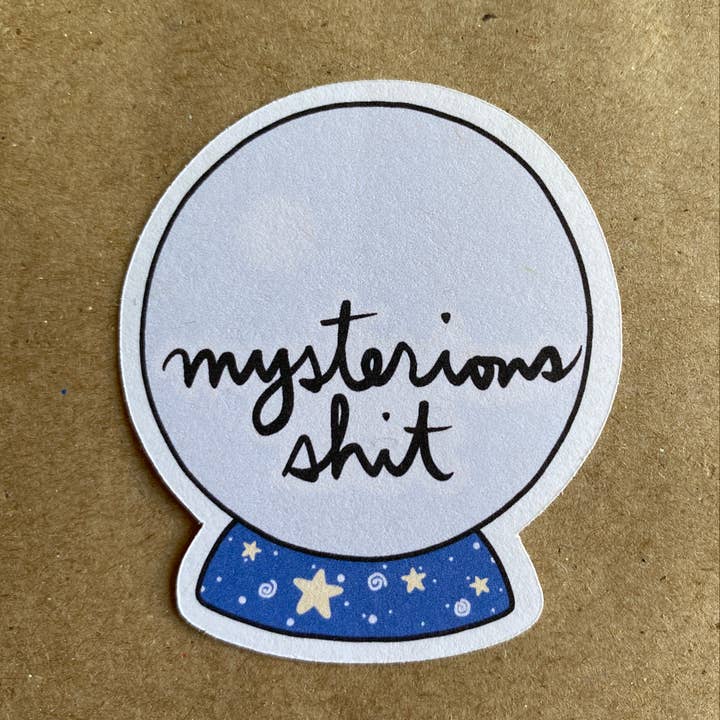 mysterious shit crystal ball sticker for wholesale by AnneArchy
