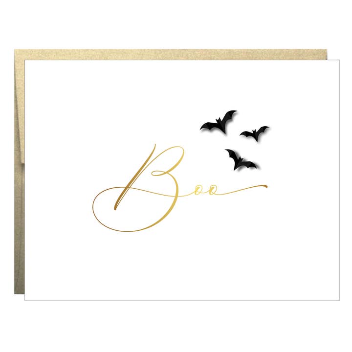 Boo Halloween Greeting Card for wholesale by Idea Chic
