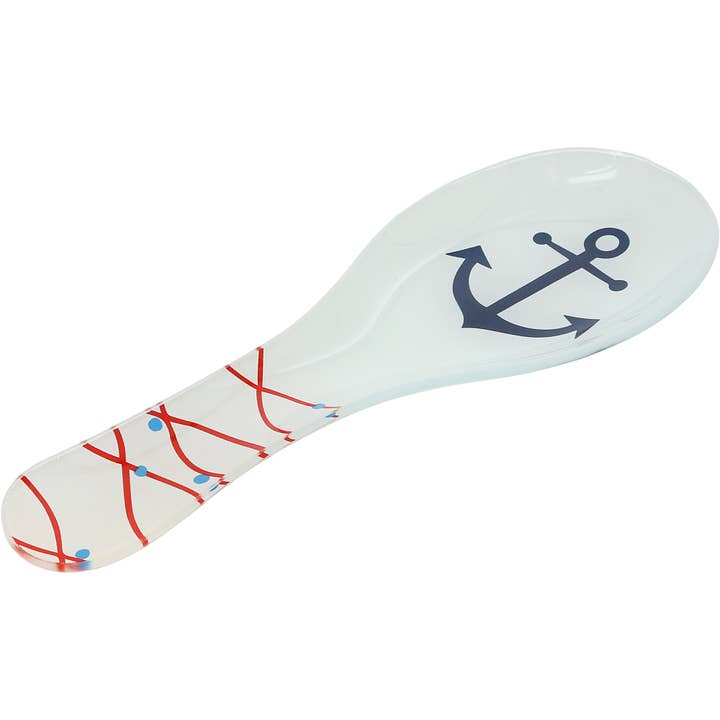 Pavilion - Wholesale Spoon Rest - Lake - 9.25" Glass Spoon Rest