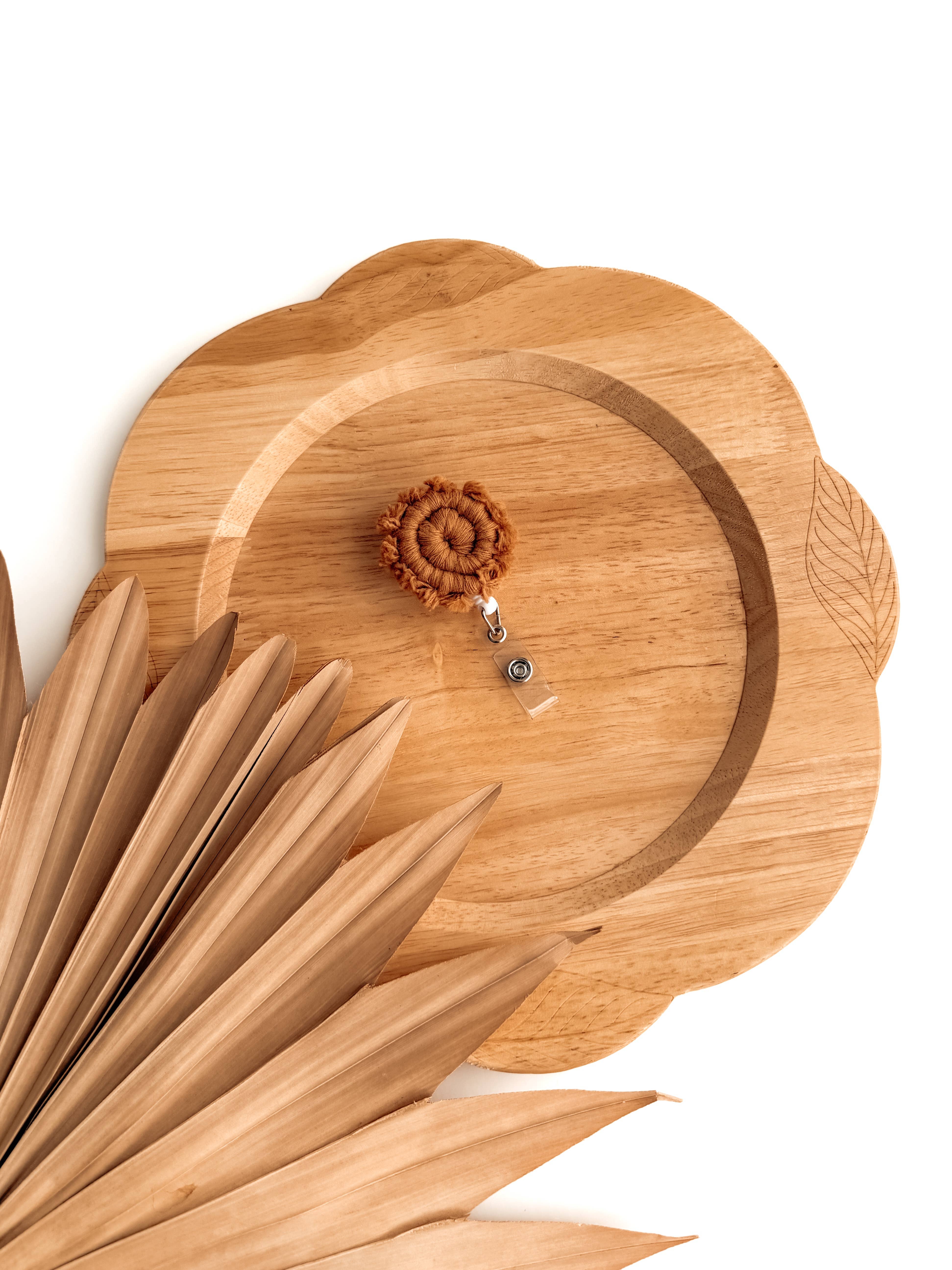 Meraki The Studio Co. - Wholesale Badge Accessory - Unisex - Macrame Badge Reel | Retractable ID + Name Card Holder10