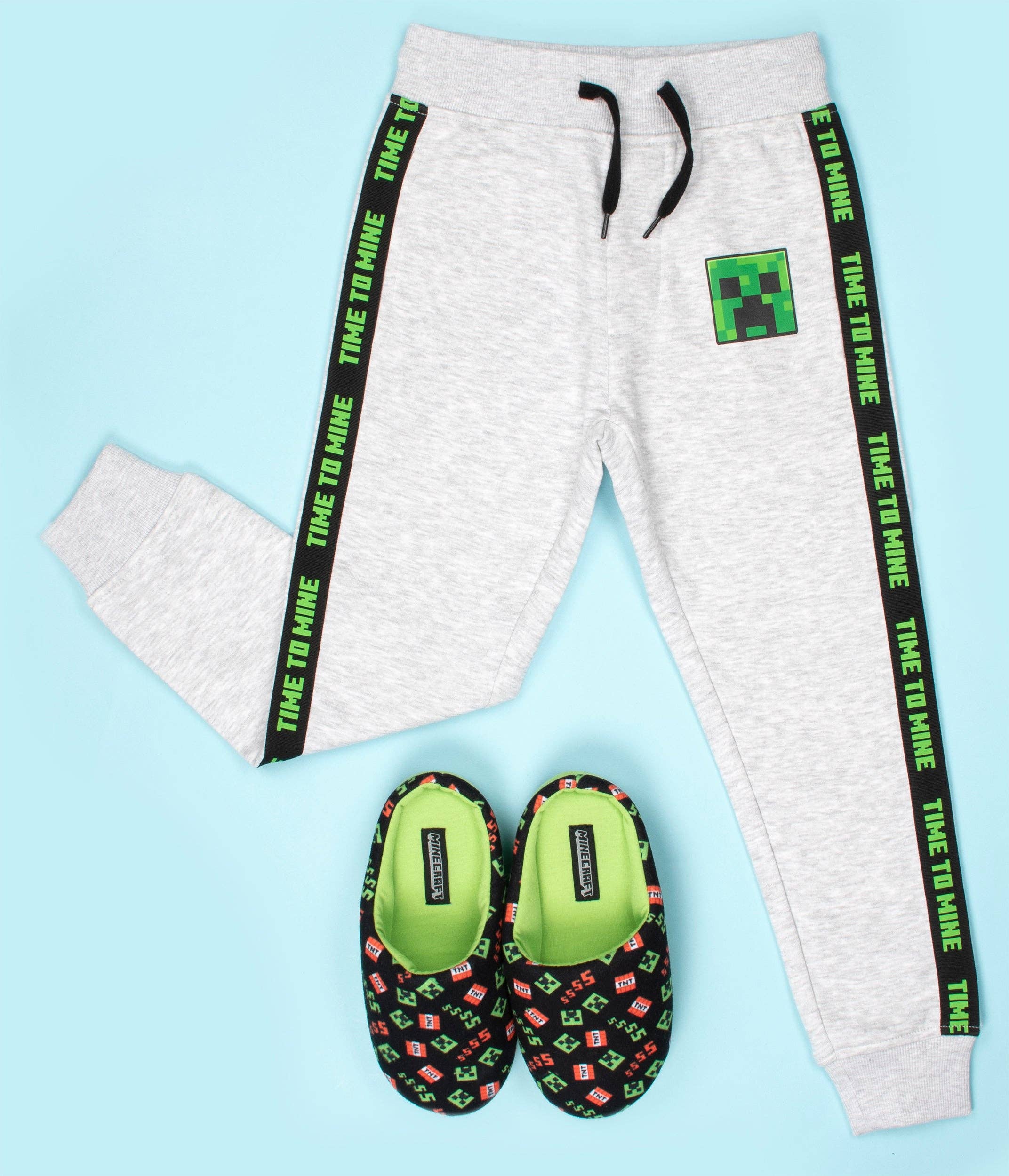 Minecraft Bambino Pantaloni Minecraft Per Bambini - Jogger Nero Con Creeper 11-12 Anni 100% Cotone Pantaloni Minecraft Bambini - Foto 5