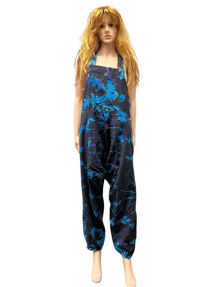 Batik-Overall aus Baumwolle mit mehreren Haremsternen, D289 für den Großhandel von Rising International Inc