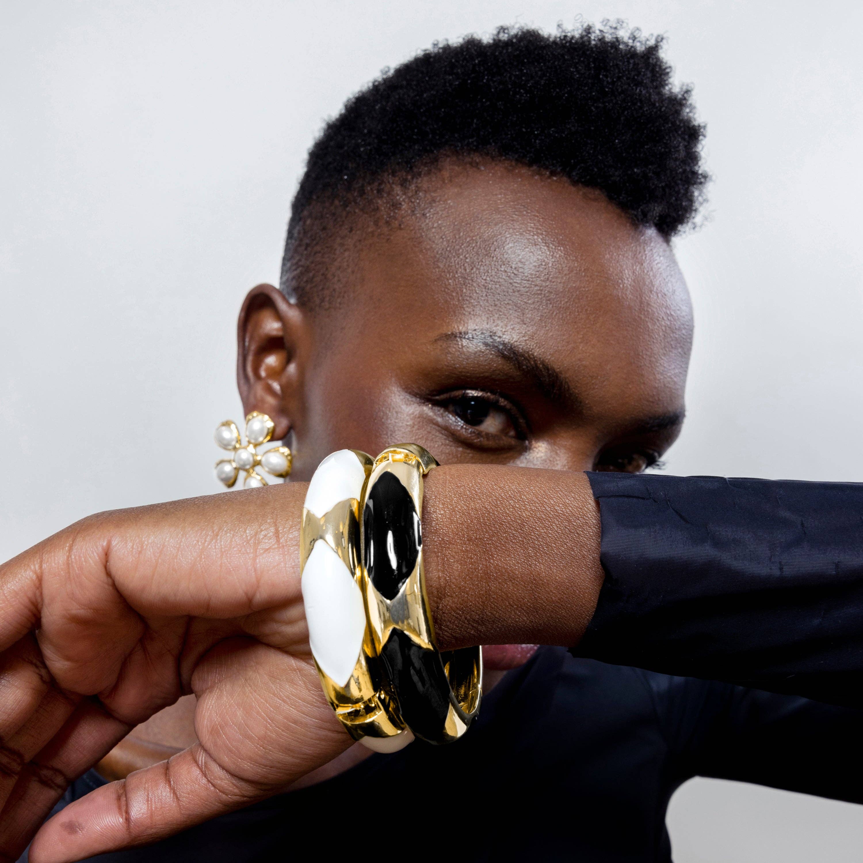 Luxenter – wholesale Bangle bracelet – Pulsera acabada en rodio - Yilub2