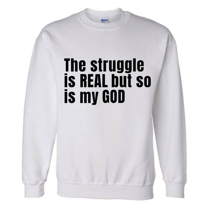 Struggle è una vera felpa per la vendita all'ingrosso da parte di Fully Dressed and Blessed