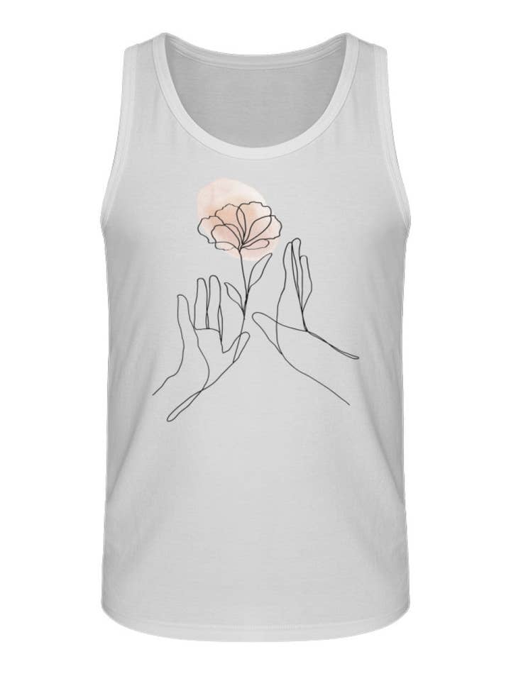 Hands with Flower - Débardeur bio premium pour hommes pour la vente par Uwaldu