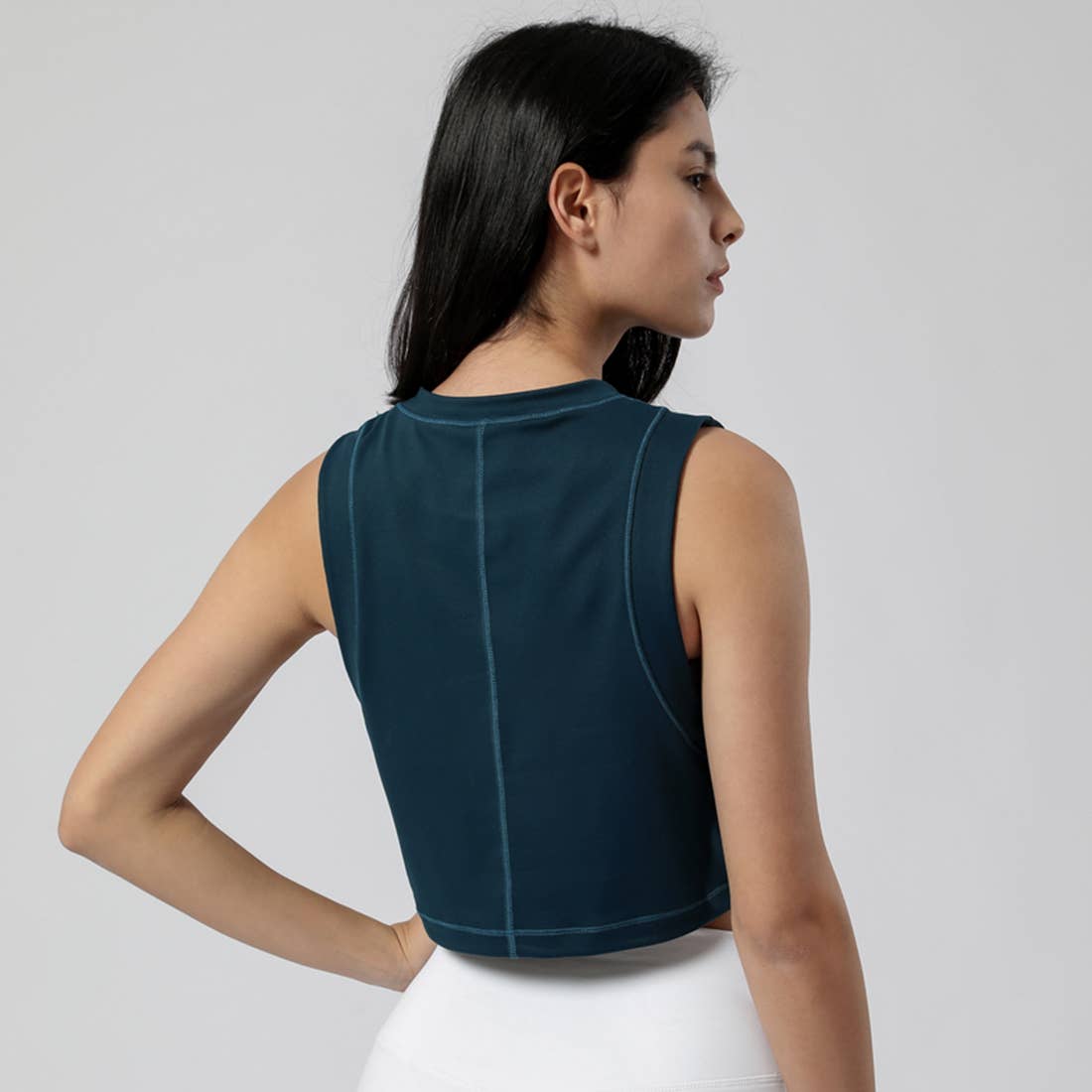 Sodalemon - Wholesale Athletic Top - Women's - Women Fitness Yoga Loose Elastic Sport Tank Top4