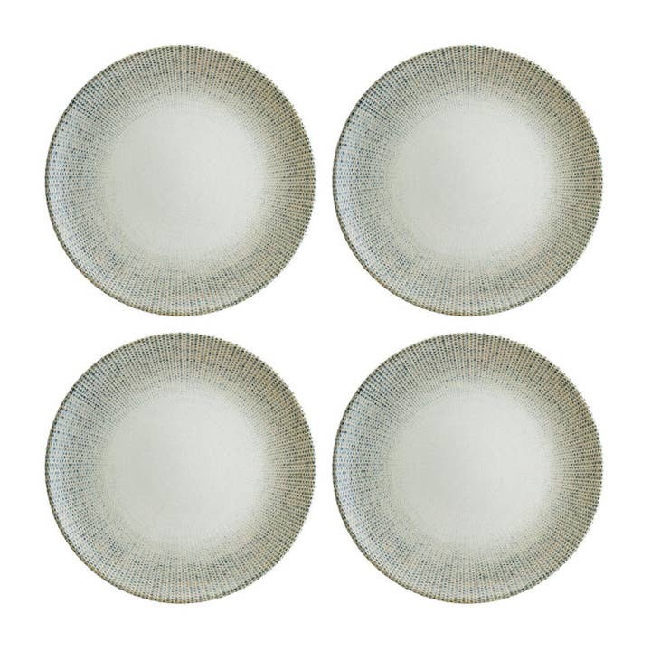 Sway dia.8,25" Rund Dekorerad Porslinstallrik (Set om 4) för wholesale av TURGLA HOME